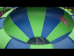 Fibra de vidro Space Bowl Slide para parque temático