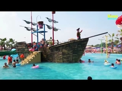 Fibra de vidro Aqua Play Equipamento do parque aquático, Navio pirata, Deslizadores aquáticos para crianças